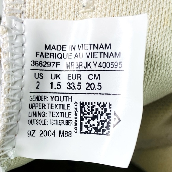 CONVERSE Chuck Taylor AllStar OX Leopard LowTop Sneakers Youth Sz 2 - Picture 9 of 9